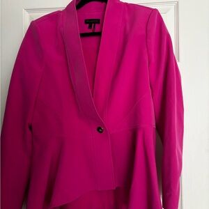 Women's Pink Peplum Blazer